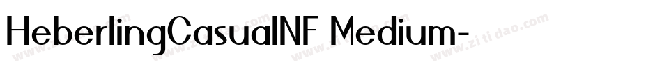 HeberlingCasualNF Medium字体转换